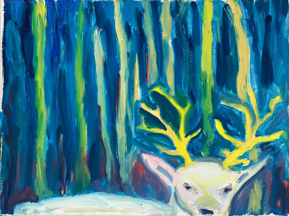 Small White Stag